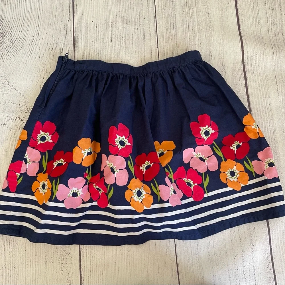 Gymboree Blooming Nautical Poppy Stripe Skirt Size 6